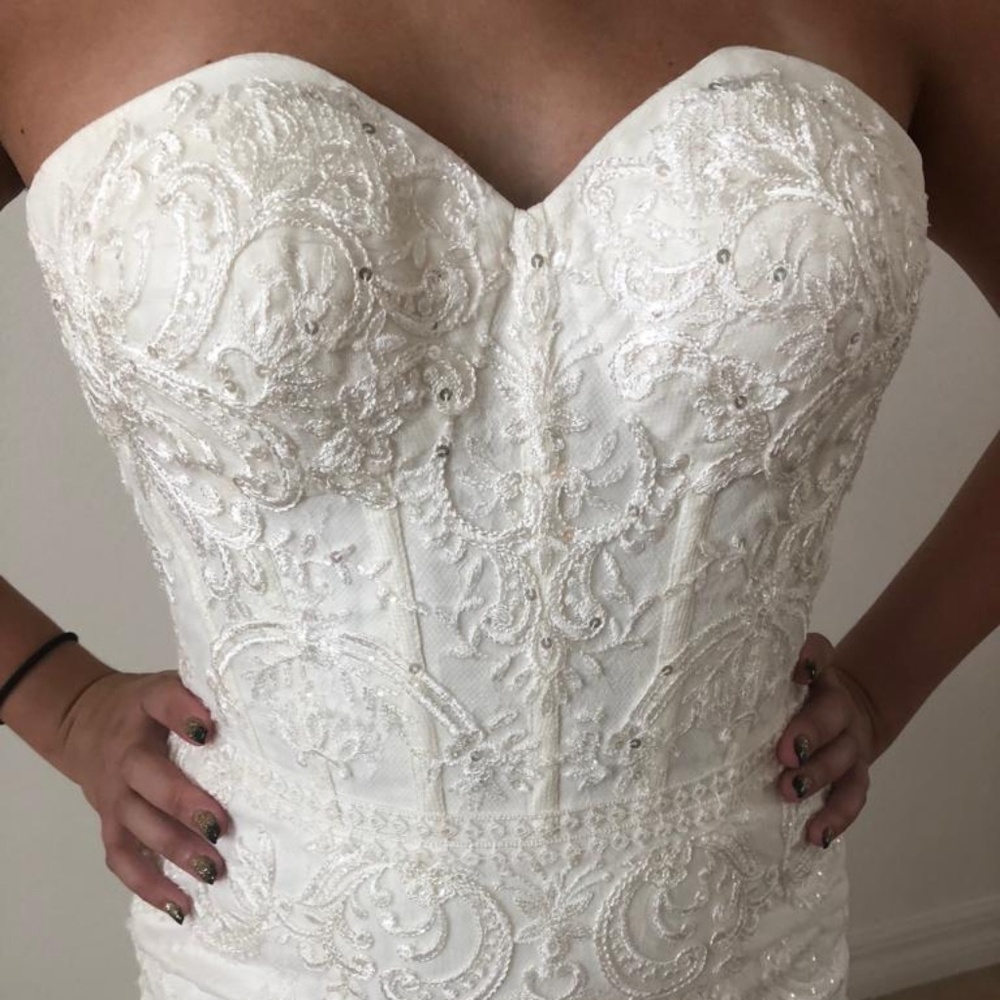 Ivory Lace Wedding Dress - Picture 8 of 8
